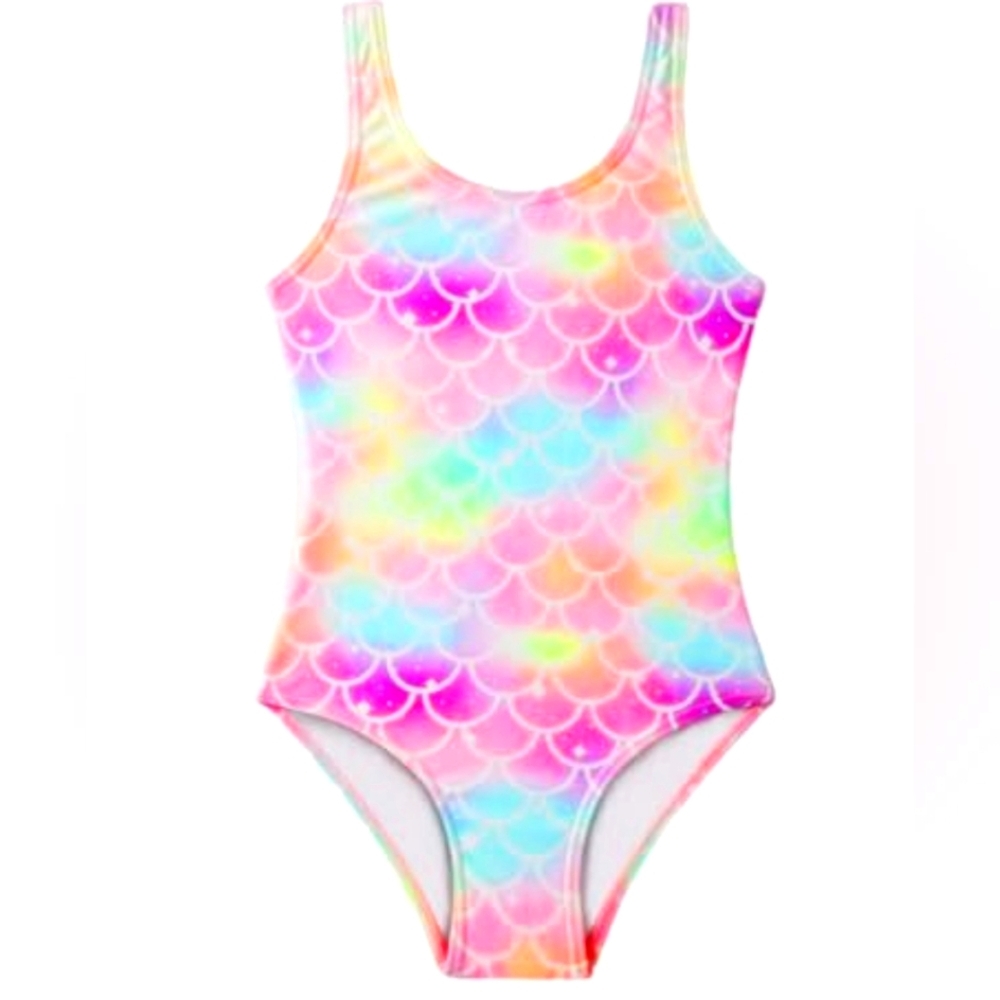 📣One Season's Girls One Piece Mermaid🧜 Scale Swimsuit 🌊 Size 4T 🆕 Tags - Picture 3 of 7